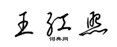 梁錦英王紅照草書個性簽名怎么寫