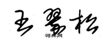 朱錫榮王翠松草書個性簽名怎么寫