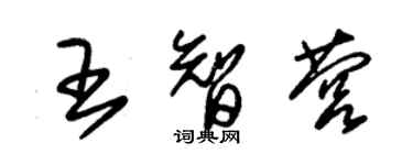 朱錫榮王智營草書個性簽名怎么寫