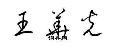 梁錦英王華光草書個性簽名怎么寫