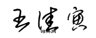 朱錫榮王佳寅草書個性簽名怎么寫