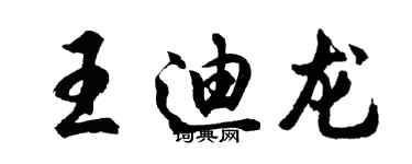 胡問遂王迪龍行書個性簽名怎么寫