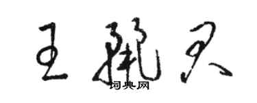 駱恆光王麗君草書個性簽名怎么寫