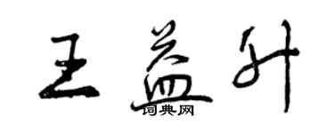 曾慶福王益升行書個性簽名怎么寫