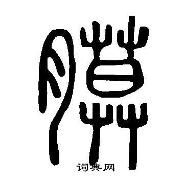 說文解字寫的膜