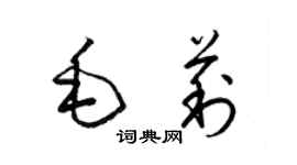 梁錦英毛莉草書個性簽名怎么寫