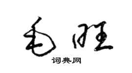 梁錦英毛旺草書個性簽名怎么寫