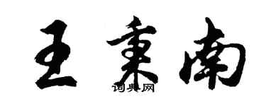 胡問遂王秉南行書個性簽名怎么寫