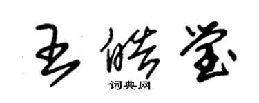 朱錫榮王皓瑩草書個性簽名怎么寫