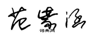 朱錫榮范紫涵草書個性簽名怎么寫