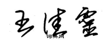 朱錫榮王佳靈草書個性簽名怎么寫