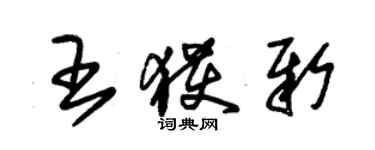 朱錫榮王獲新草書個性簽名怎么寫