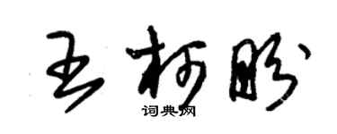 朱錫榮王柯盼草書個性簽名怎么寫