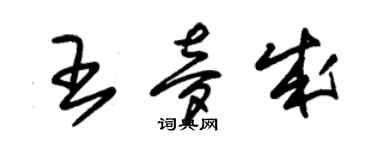 朱錫榮王夢成草書個性簽名怎么寫