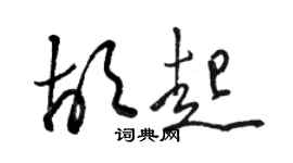 駱恆光胡起草書個性簽名怎么寫