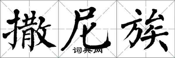 翁闓運撒尼族楷書怎么寫