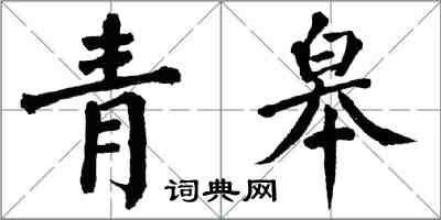 翁闓運青皋楷書怎么寫