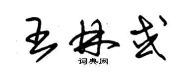 朱錫榮王林或草書個性簽名怎么寫