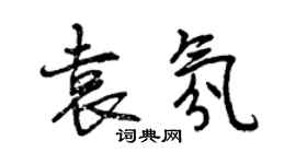 曾慶福袁氛行書個性簽名怎么寫