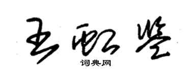 朱錫榮王虹鑒草書個性簽名怎么寫