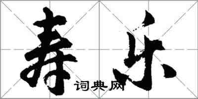 胡問遂壽樂行書怎么寫