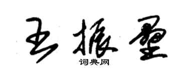 朱錫榮王振壘草書個性簽名怎么寫