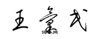 梁錦英王匯民草書個性簽名怎么寫