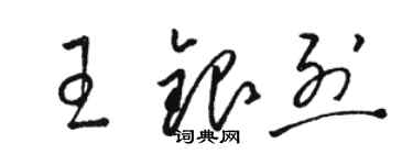 駱恆光王銀烈草書個性簽名怎么寫