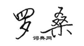 駱恆光羅桑行書個性簽名怎么寫