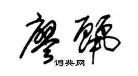 朱錫榮廖麗草書個性簽名怎么寫
