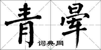 翁闓運青暈楷書怎么寫