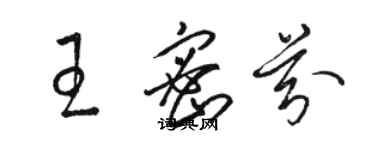 駱恆光王密芬草書個性簽名怎么寫