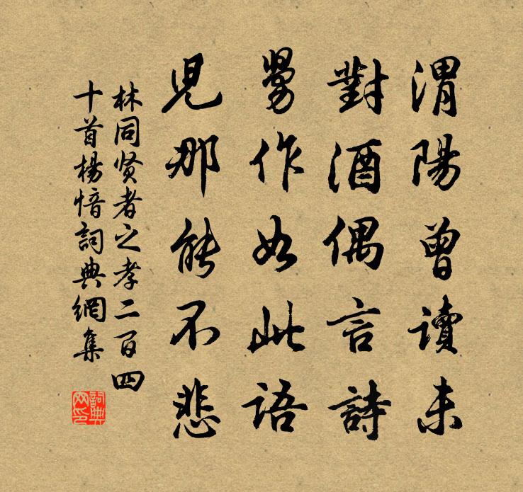 林同賢者之孝二百四十首楊愔書法作品欣賞