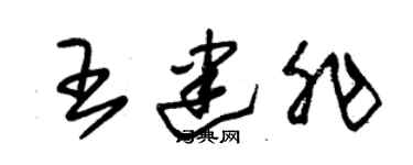 朱錫榮王建非草書個性簽名怎么寫