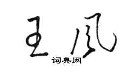 駱恆光王風草書個性簽名怎么寫