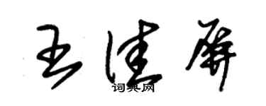 朱錫榮王佳屏草書個性簽名怎么寫