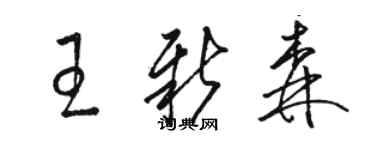 駱恆光王新森草書個性簽名怎么寫