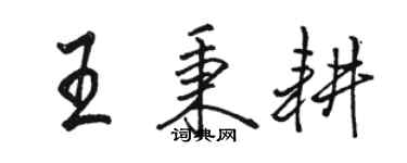 駱恆光王秉耕行書個性簽名怎么寫