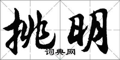 胡問遂挑明行書怎么寫