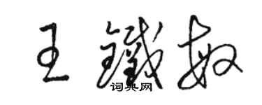 駱恆光王鐵敏草書個性簽名怎么寫