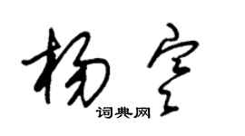 朱錫榮楊寒草書個性簽名怎么寫