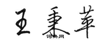 駱恆光王秉苹行書個性簽名怎么寫