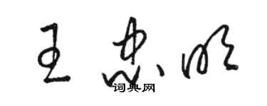 駱恆光王忠明草書個性簽名怎么寫