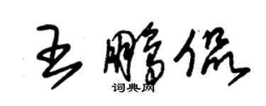 朱錫榮王鵬侃草書個性簽名怎么寫