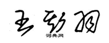 朱錫榮王斯羽草書個性簽名怎么寫