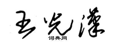 朱錫榮王光漢草書個性簽名怎么寫