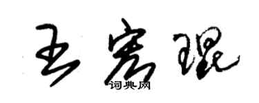 朱錫榮王宏琨草書個性簽名怎么寫