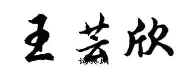 胡問遂王芸欣行書個性簽名怎么寫