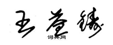 朱錫榮王益鑄草書個性簽名怎么寫
