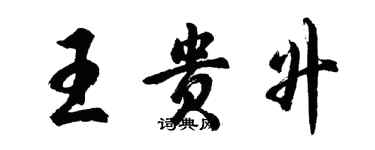 胡問遂王貴升行書個性簽名怎么寫